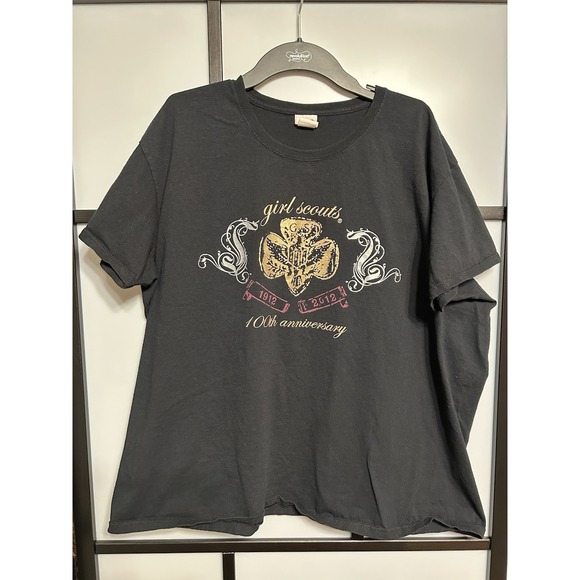 Girl Scouts 100 Anniversary Black T Shirt - 2XL. - Picture 1 of 5